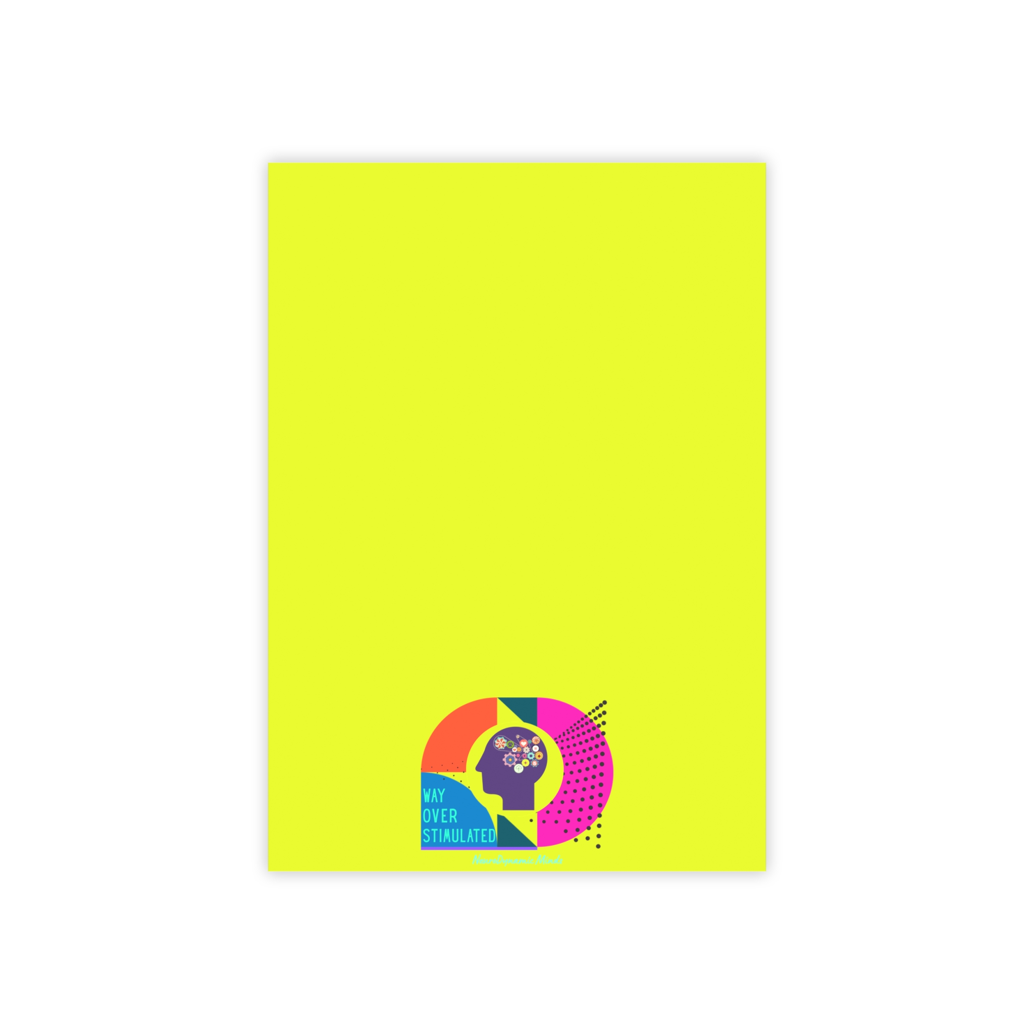 Way Overstimulated | Sticky Post-It Pads - Image 2
