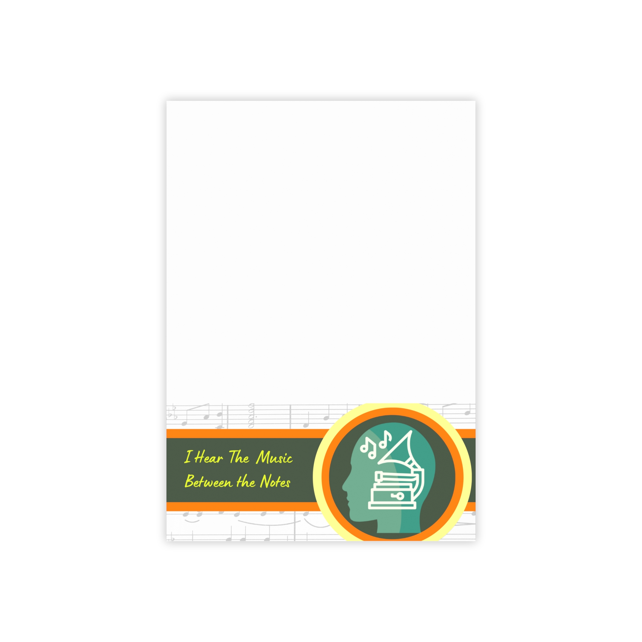 I Hear The Music Between The Notes | Sound Smarts | Sticky Post-It Pads - Image 2
