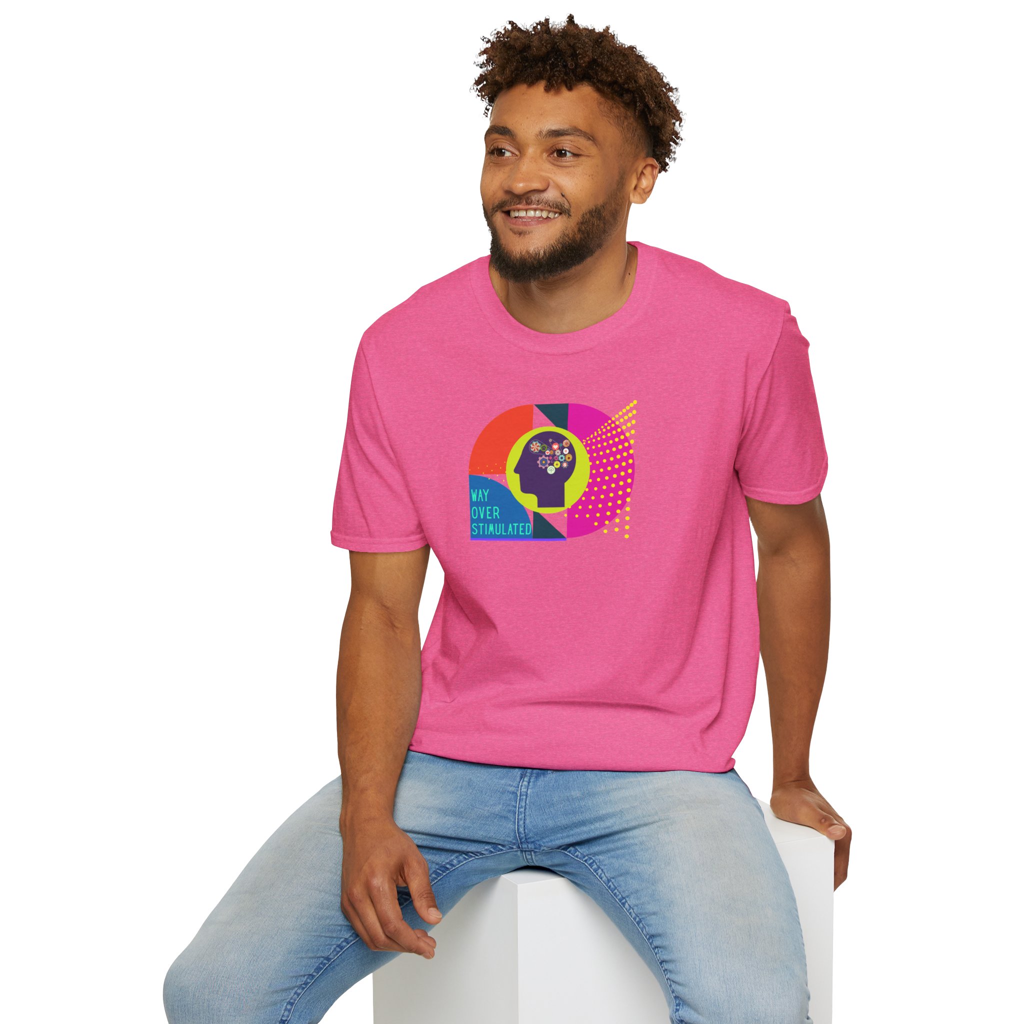 Way Over Stimulated | Dark Colors | Neurodivergent Affirming T-Shirt - Image 95