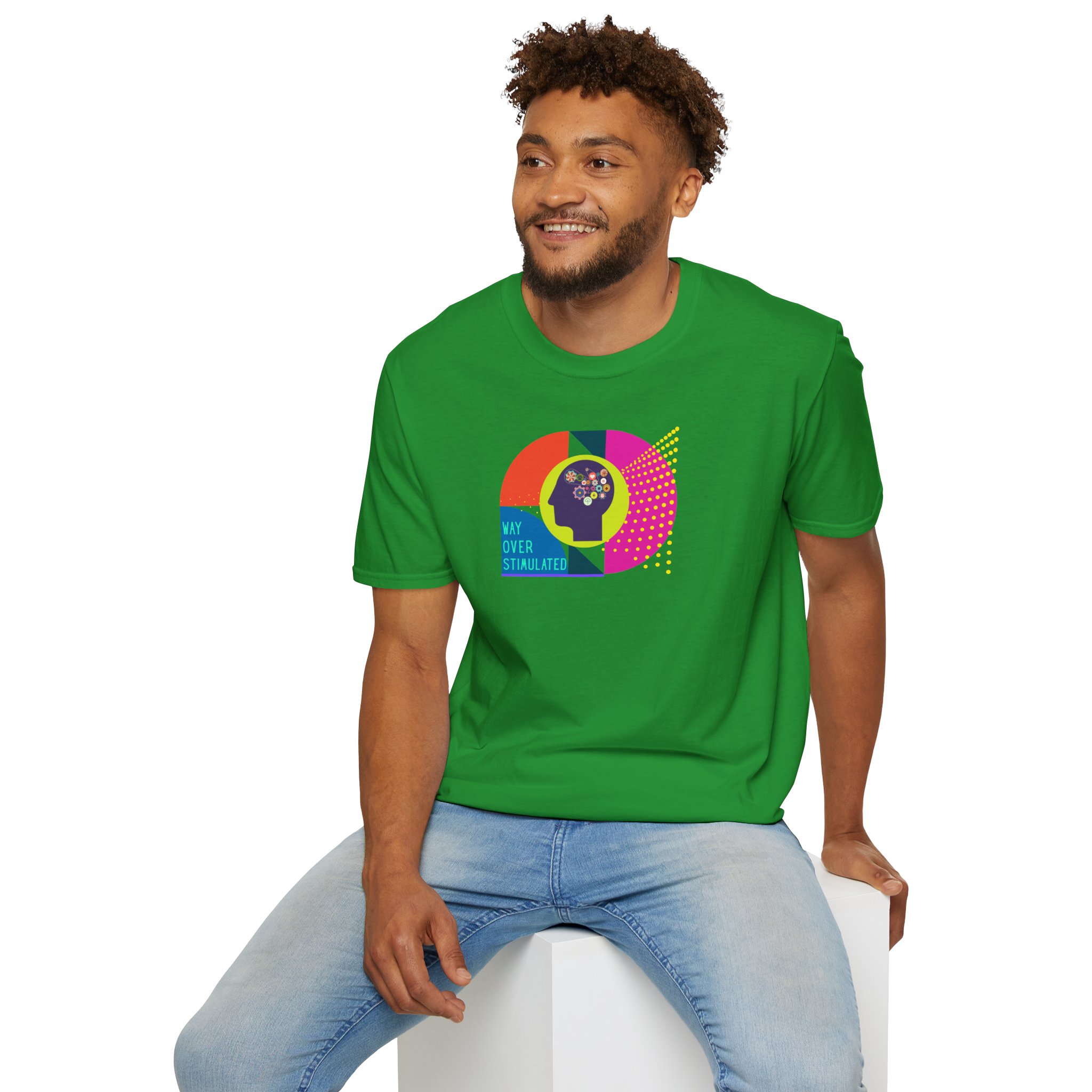 Way Over Stimulated | Dark Colors | Neurodivergent Affirming T-Shirt - Image 29