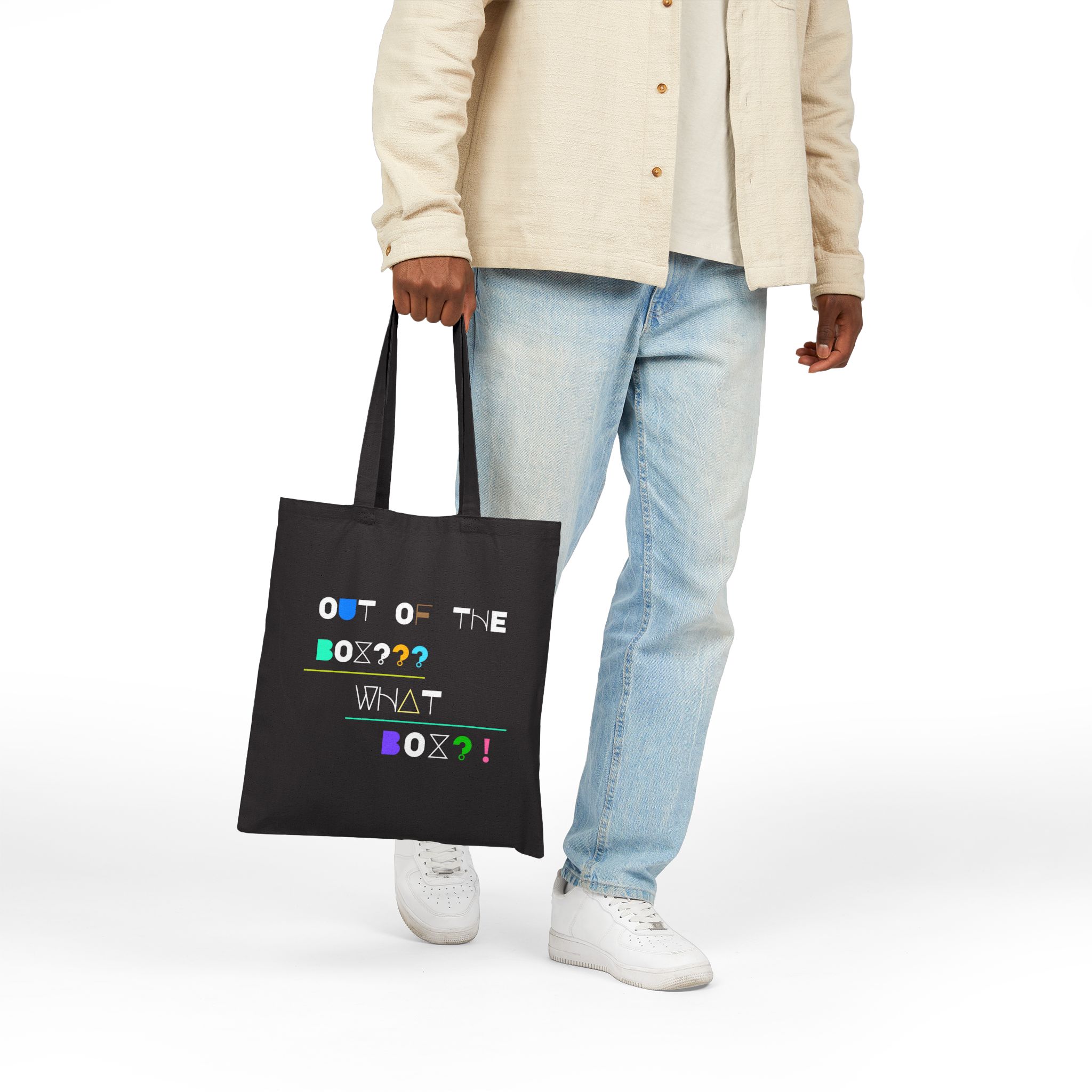 Out Of The Box-What Box?!| Black Bag | Neuro-Friendly Canvas Tote - Image 7