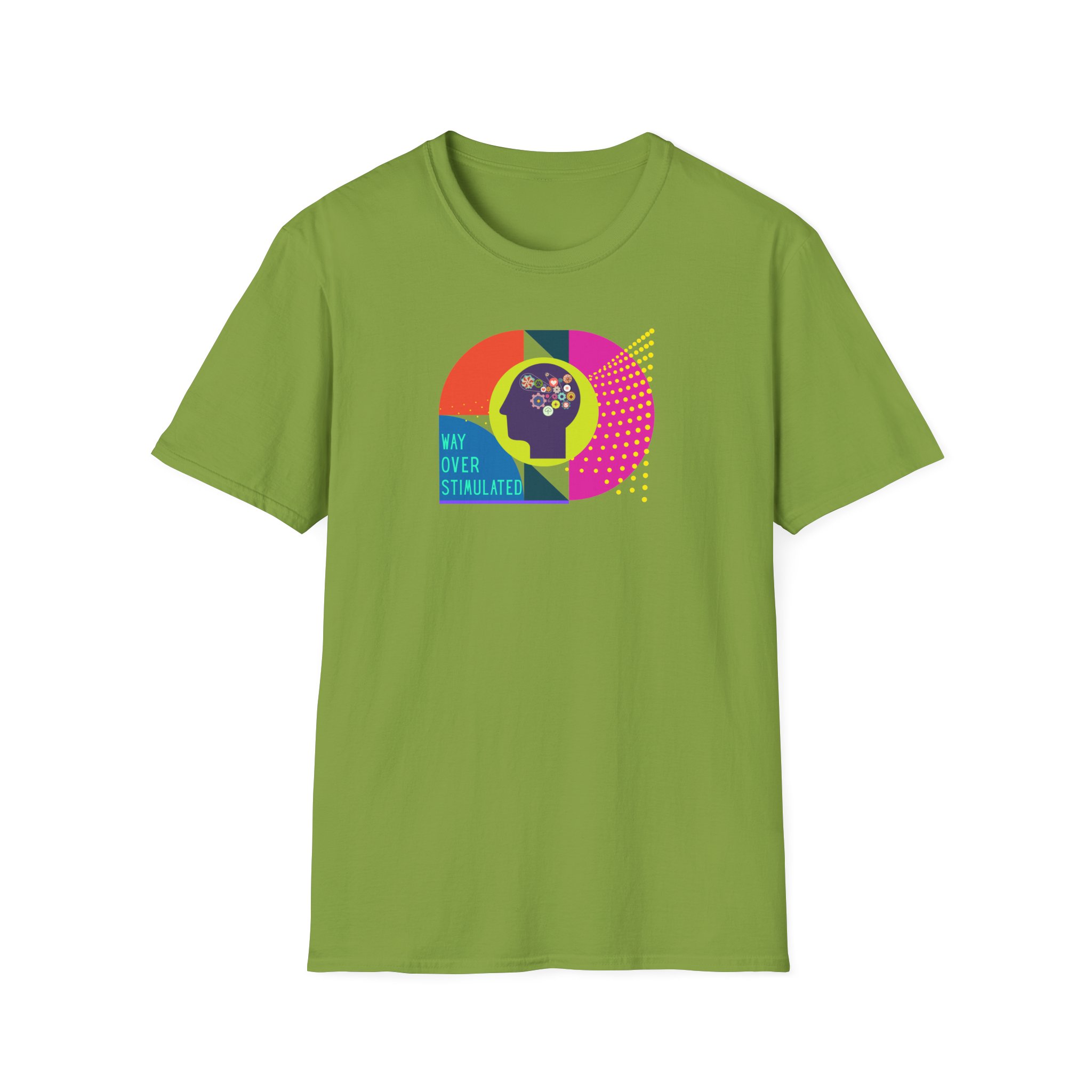 Way Over Stimulated | Dark Colors | Neurodivergent Affirming T-Shirt - Image 8