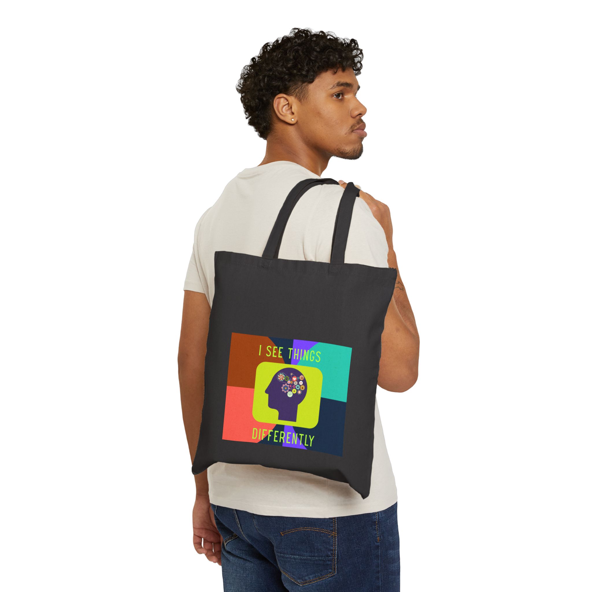 I See Things Differently | Neuro-Friendly Canvas Tote - Image 9