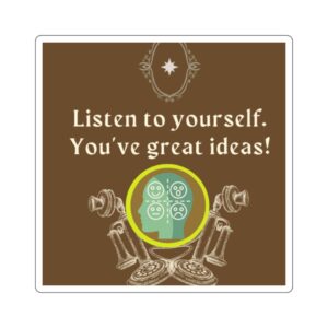 Vintage "Self Smarts" Sticker-Thrive With Your Natural Smarts!
