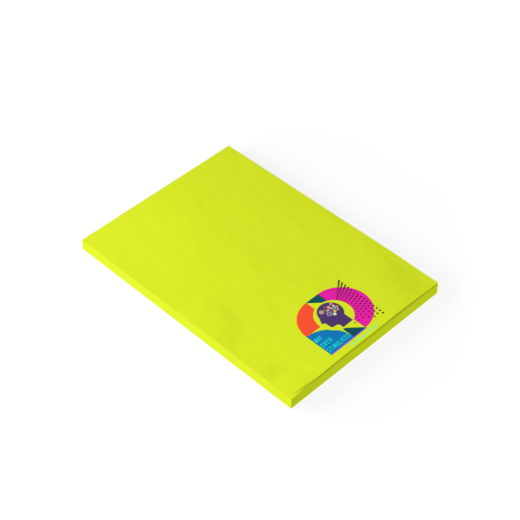 Way Overstimulated | Sticky Post-It Pads - Image 3
