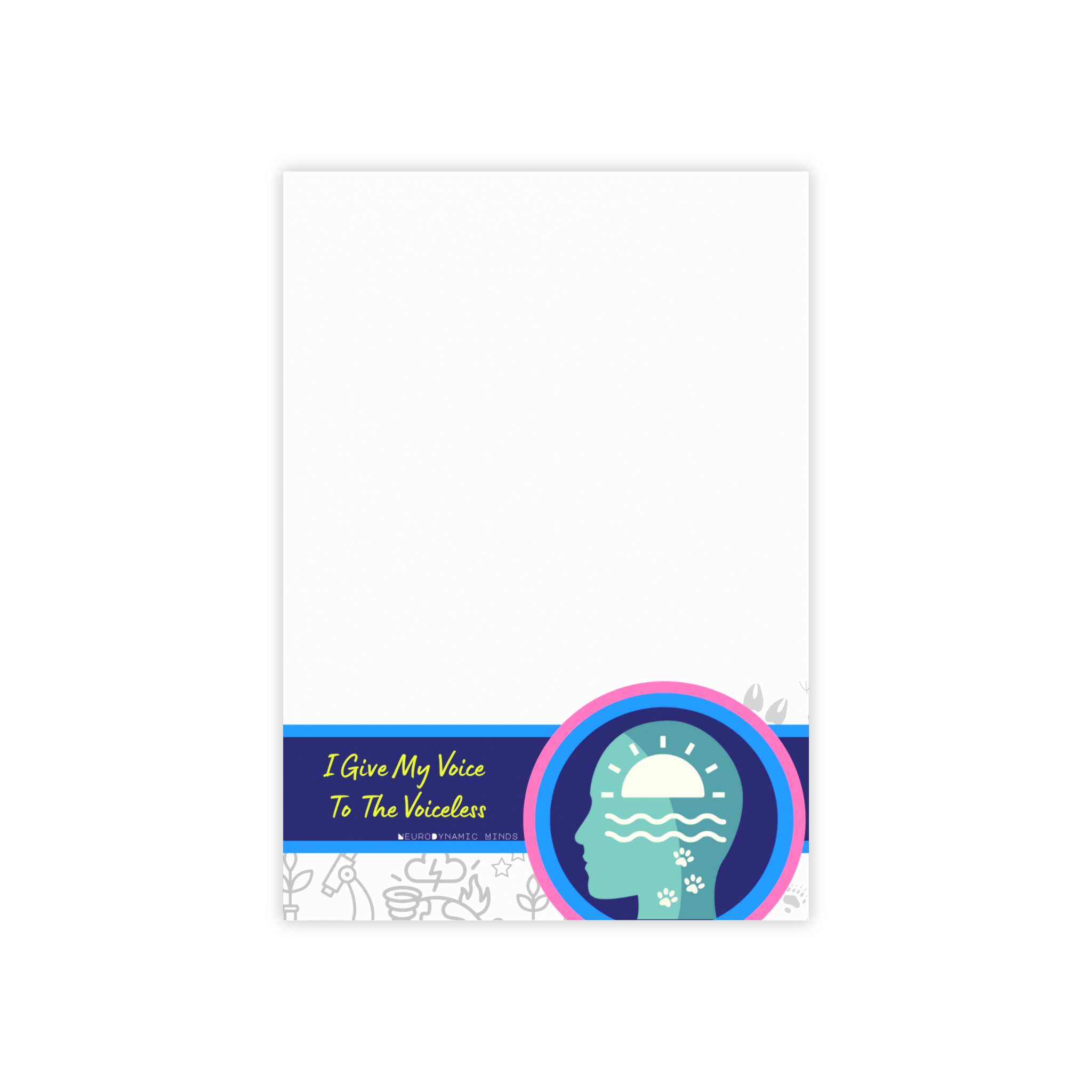 I Give My Voice To The Voiceless| Nature Smarts | Sticky Post-It Pads - Image 2