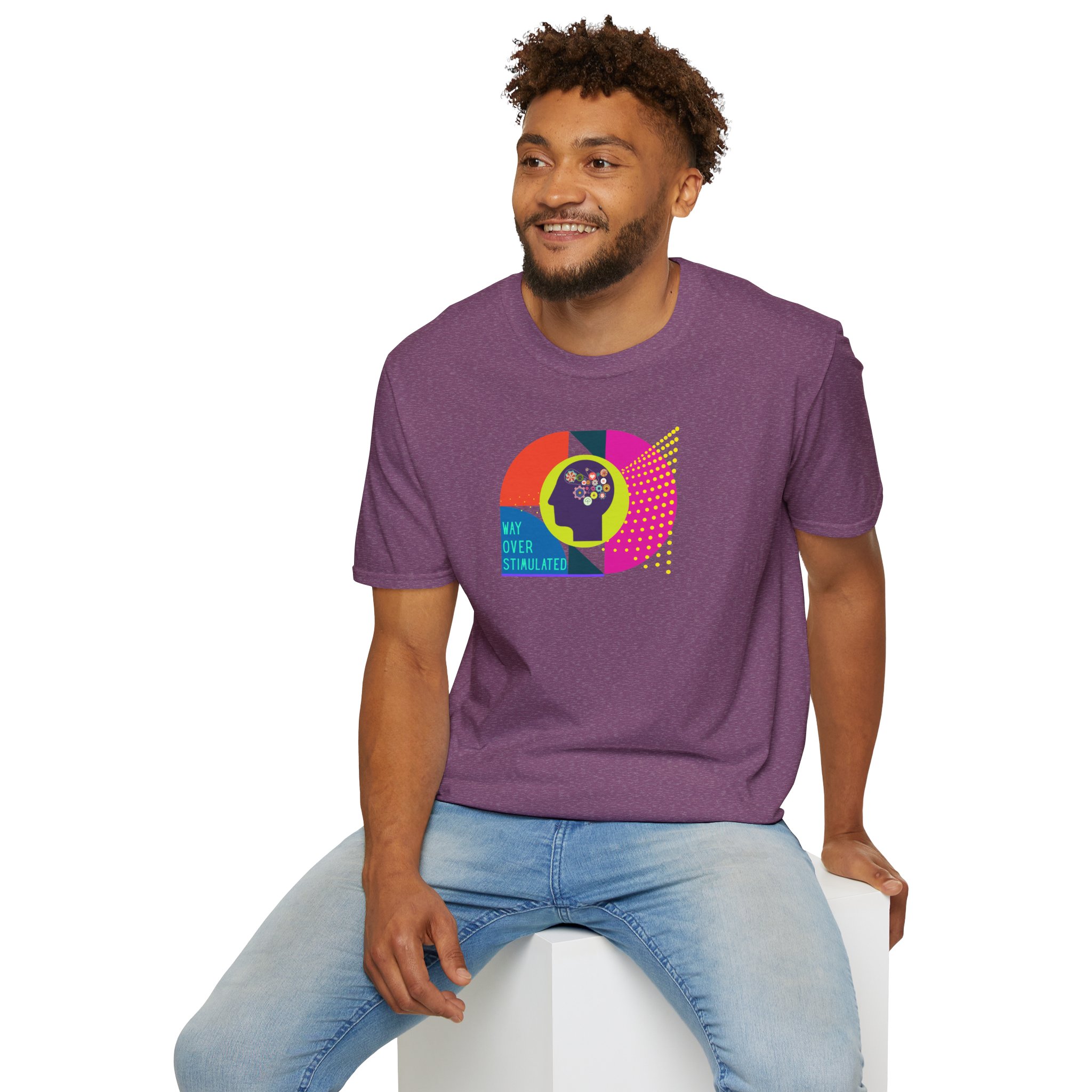 Way Over Stimulated | Dark Colors | Neurodivergent Affirming T-Shirt - Image 77