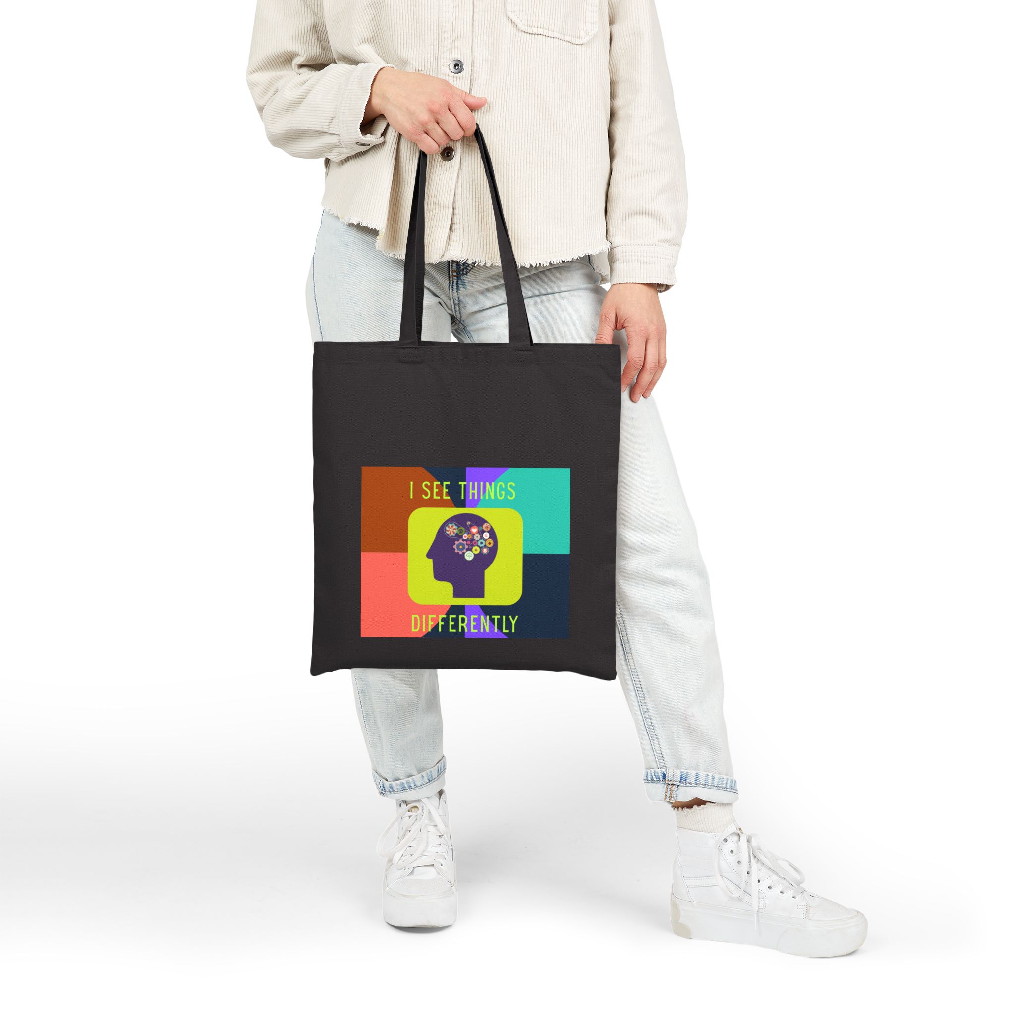 I See Things Differently | Neuro-Friendly Canvas Tote - Image 6