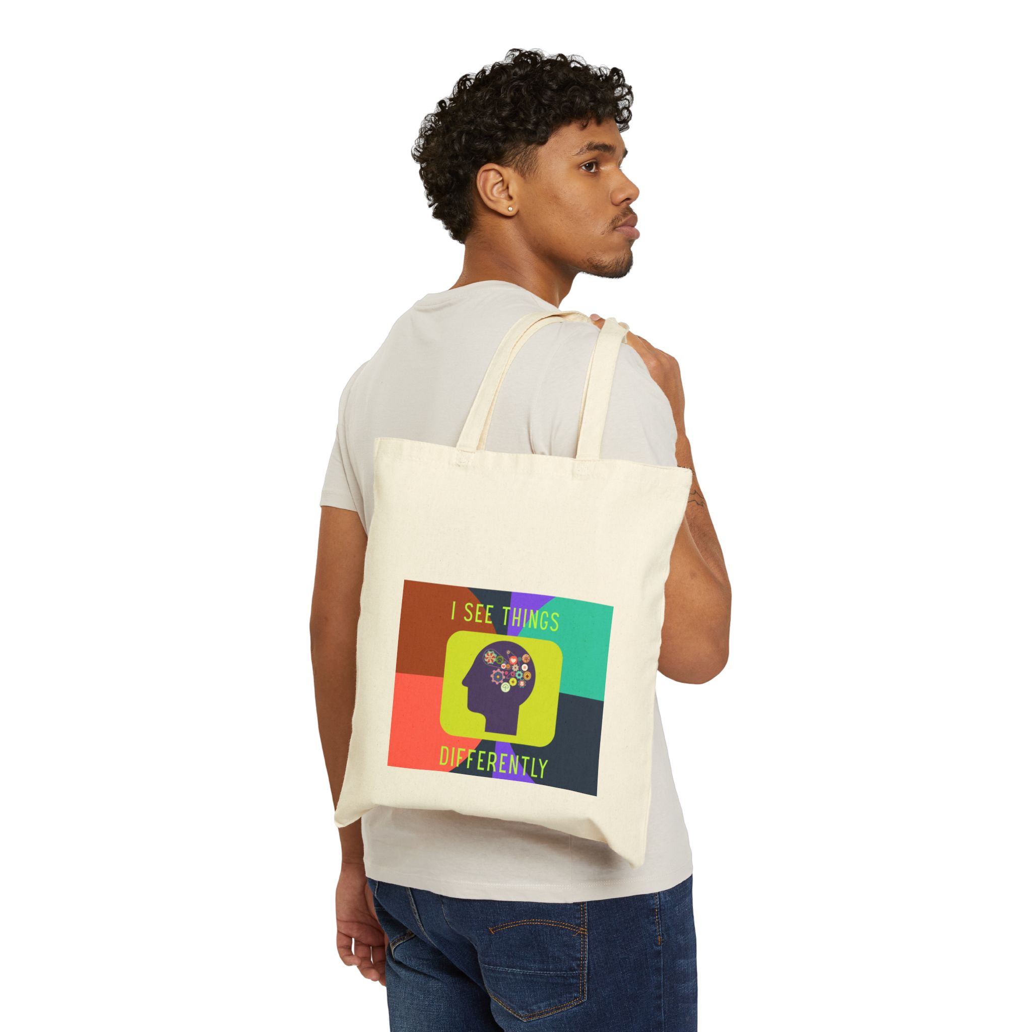 I See Things Differently | Neuro-Friendly Canvas Tote - Image 4
