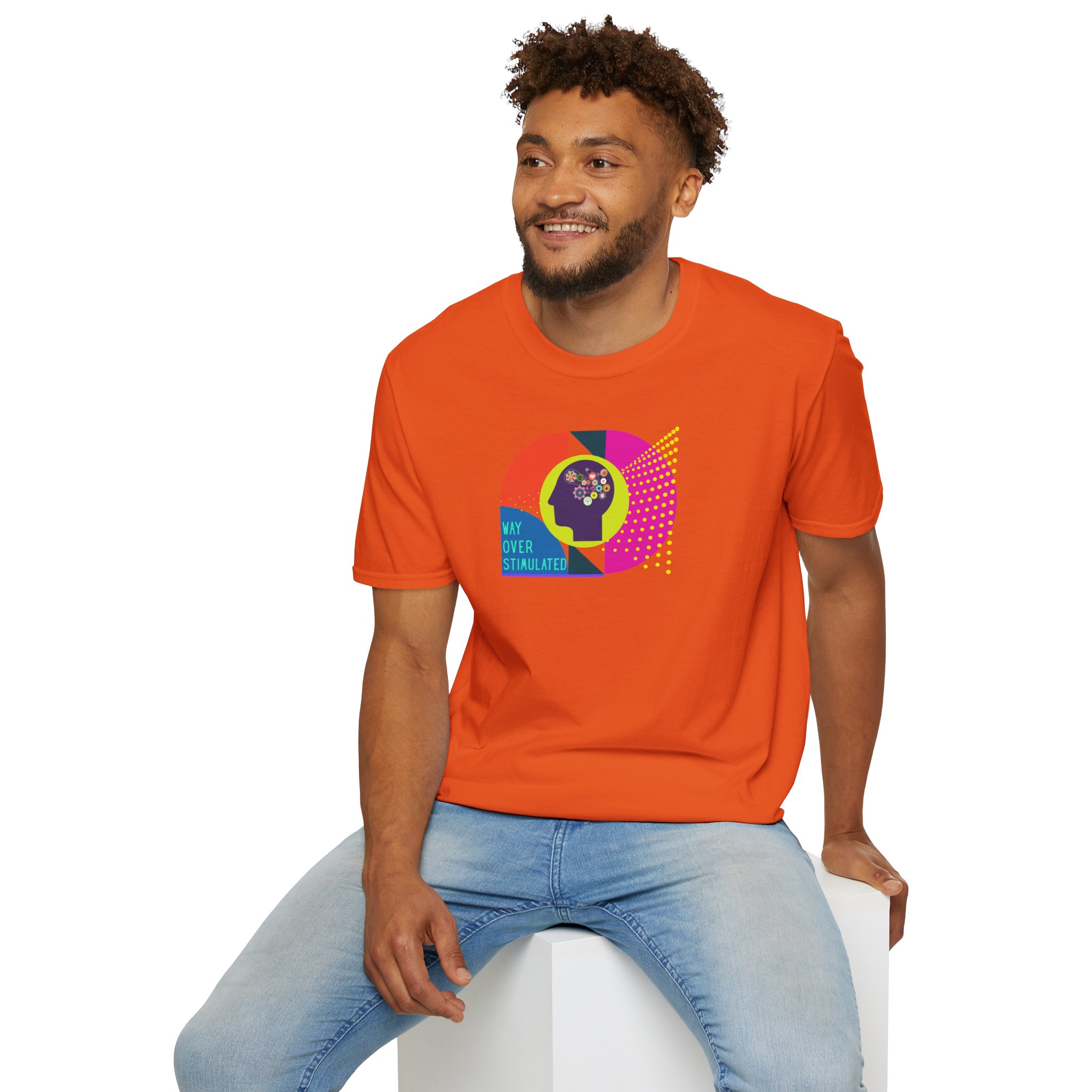 Way Over Stimulated | Dark Colors | Neurodivergent Affirming T-Shirt - Image 65