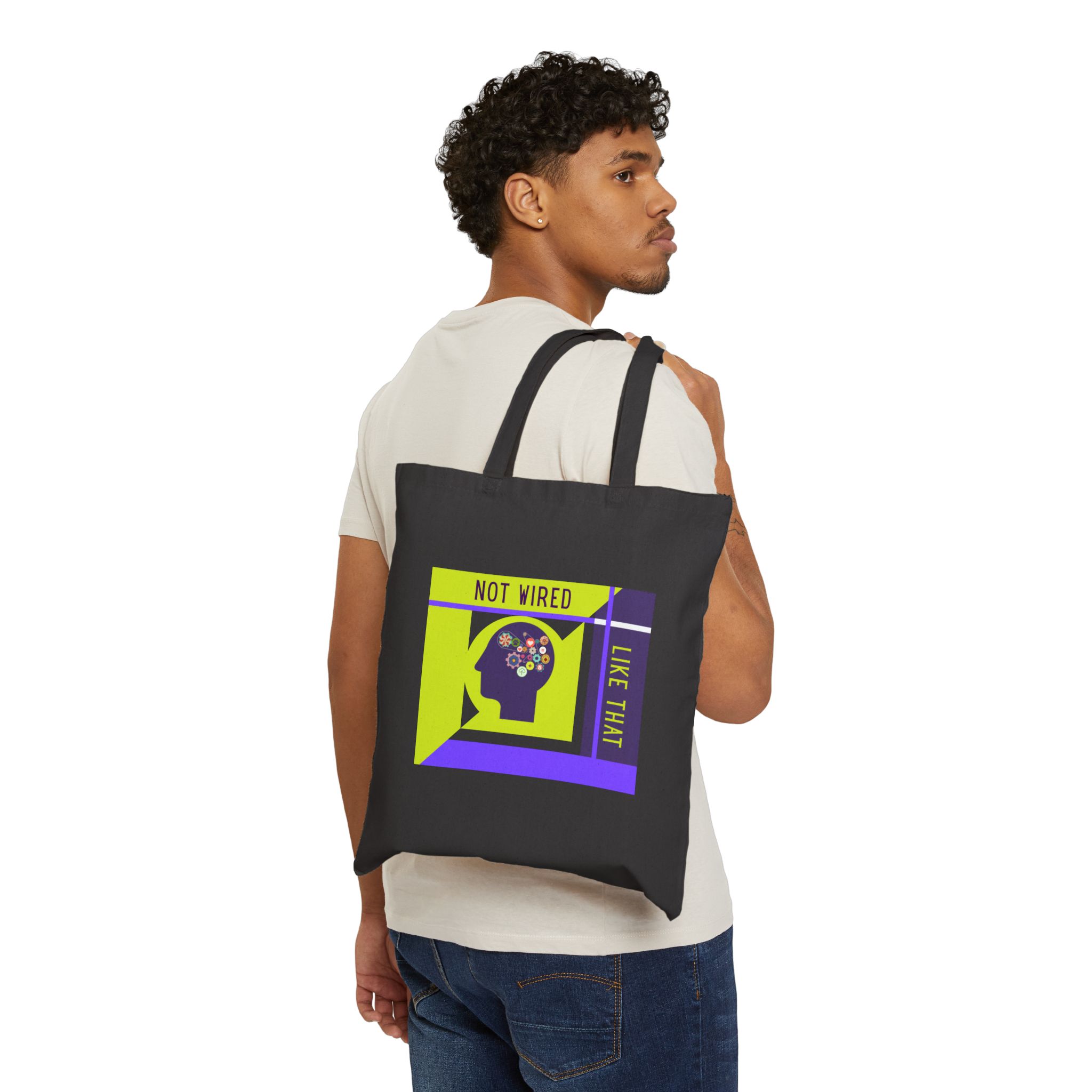 Not Wired Like That | Neuro-Friendly Canvas Tote - Image 4