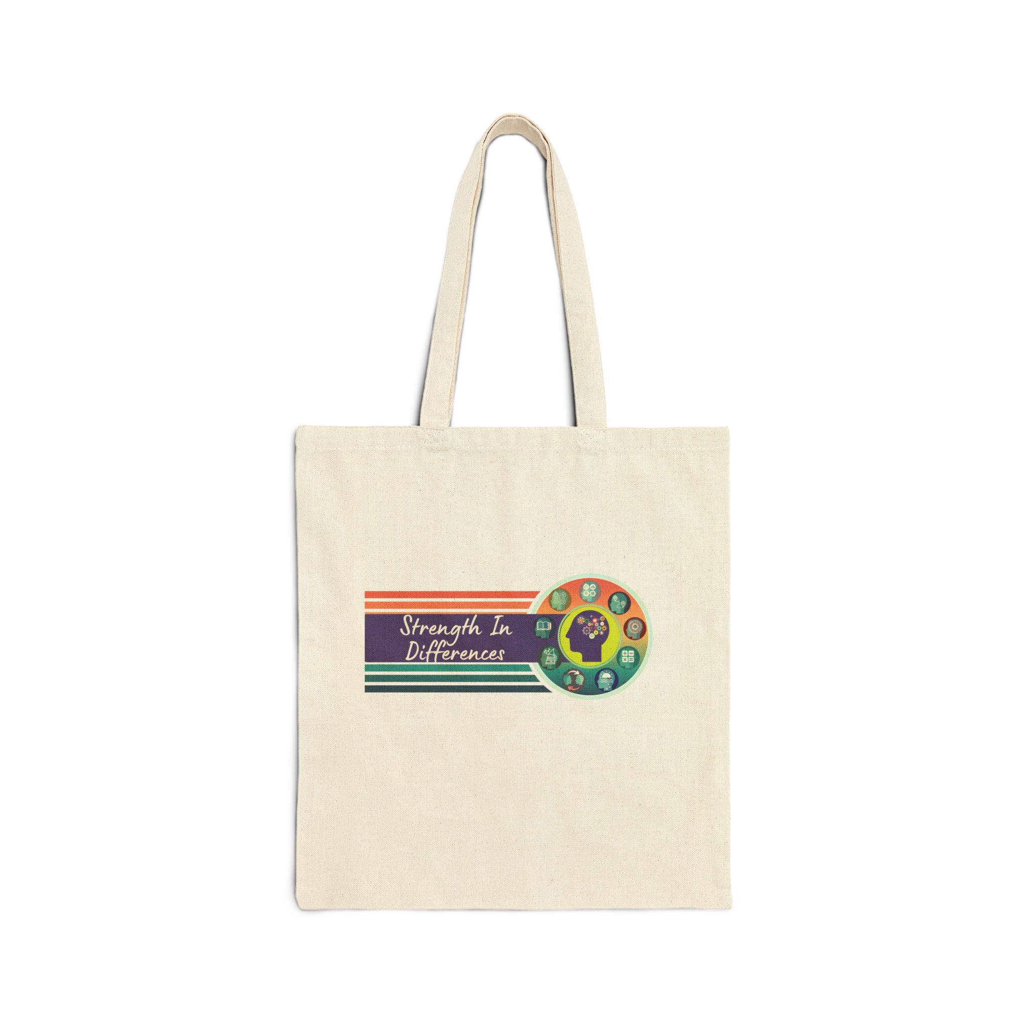 Strength in Differences | Neuro-Friendly Canvas Tote - Image 5