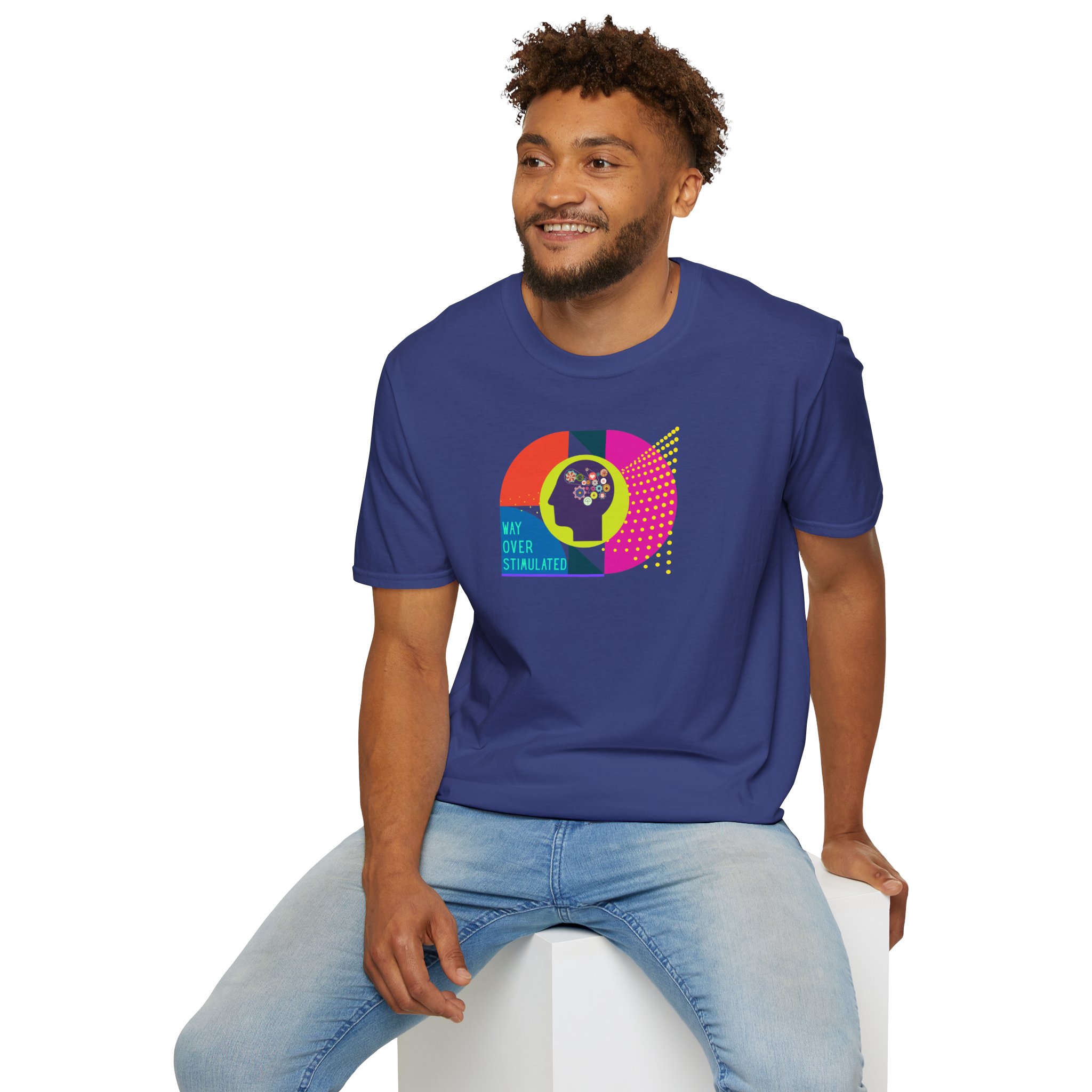 Way Over Stimulated | Dark Colors | Neurodivergent Affirming T-Shirt - Image 23