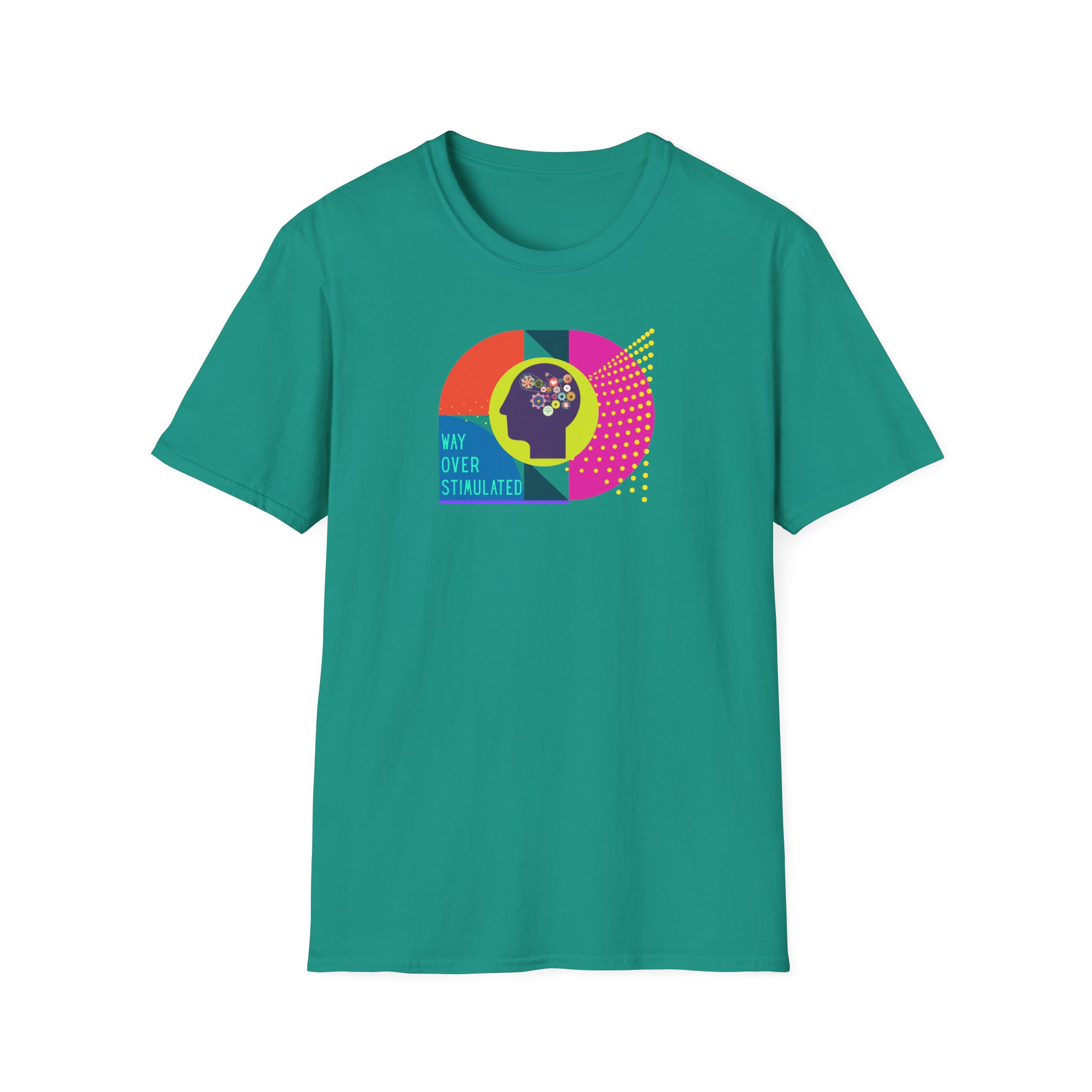 Way Over Stimulated | Dark Colors | Neurodivergent Affirming T-Shirt - Image 13
