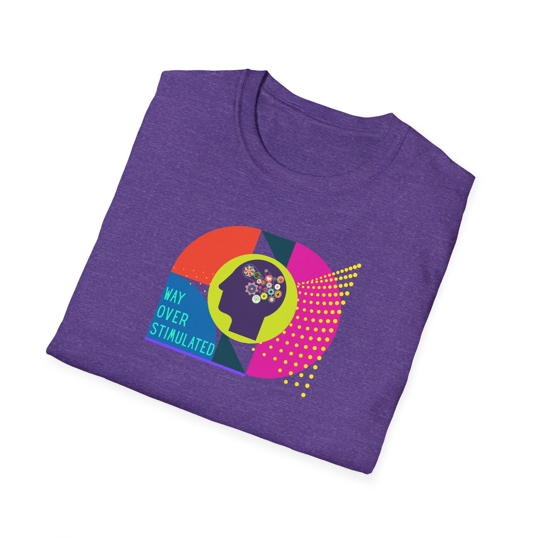 Way Over Stimulated | Dark Colors | Neurodivergent Affirming T-Shirt - Image 52