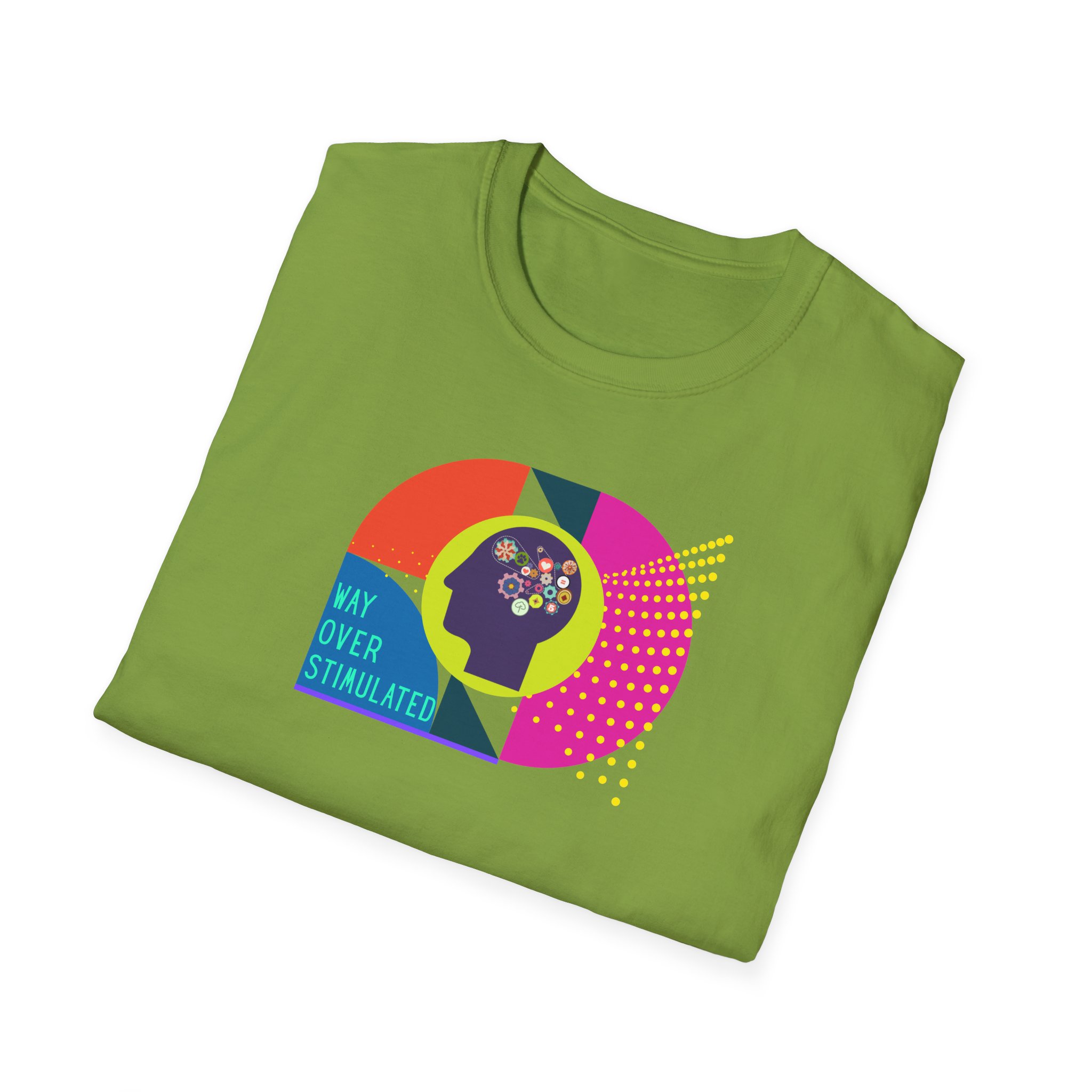 Way Over Stimulated | Dark Colors | Neurodivergent Affirming T-Shirt - Image 7