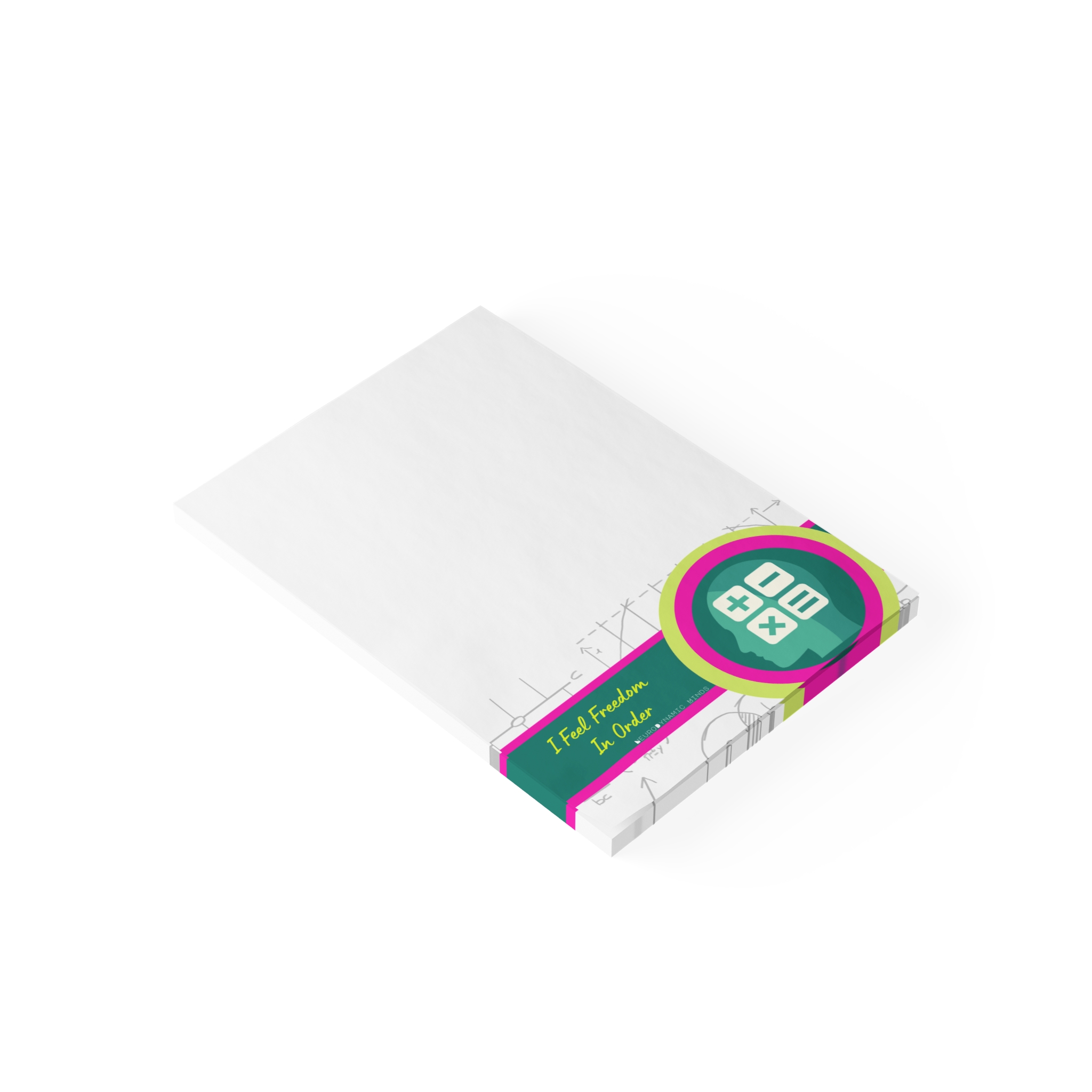 I Feel Freedom In Order | Number Smarts | Sticky Post-It Pads - Image 3