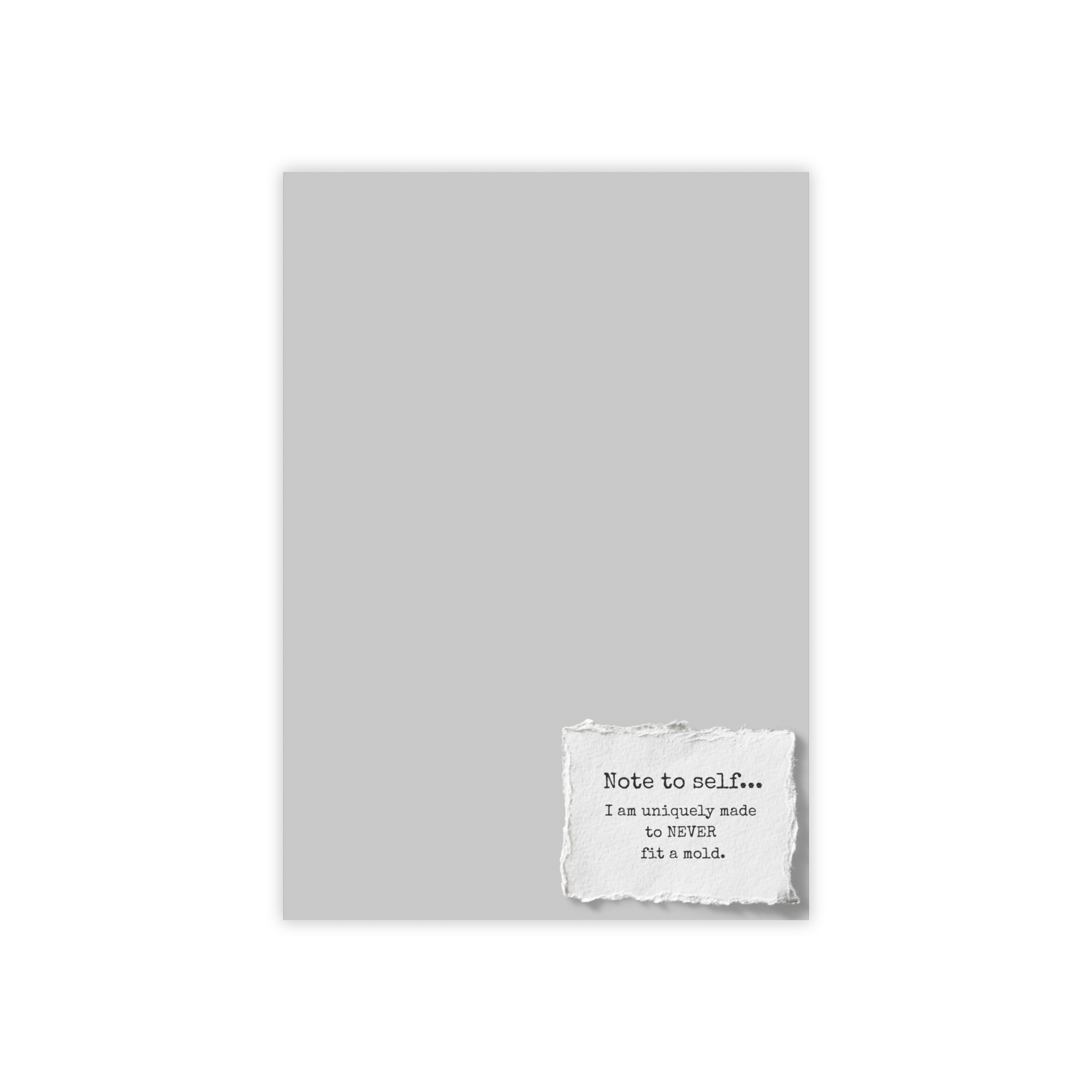 Never Meant To Fit A Mold | Sticky Post-It Pads